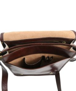 Uomo Tuscany Leather | Tl Messenger - Borsa A Tracolla 2 Scomparti Tl141255 Marrone