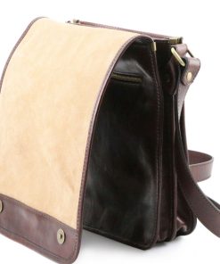 Uomo Tuscany Leather | Tl Messenger - Borsa A Tracolla 2 Scomparti Tl141255 Marrone