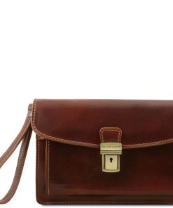 Uomo Tuscany Leather | Max - Borsello A Mano In Pelle Tl8075 Marrone