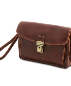 Uomo Tuscany Leather | Max - Borsello A Mano In Pelle Tl8075 Marrone