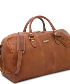 Viaggio Tuscany Leather | Lisbona Borsa Da Viaggio In Pelle - Misura Grande Tl141657 Naturale