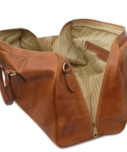 Viaggio Tuscany Leather | Lisbona Borsa Da Viaggio In Pelle - Misura Grande Tl141657 Naturale