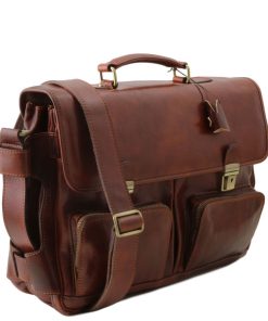 Ufficio Tuscany Leather | Ventimiglia Borsa Da Lavoro In Pelle Tl142069 Naturale