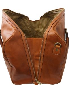 Viaggio Tuscany Leather | Francoforte Borsone Da Viaggio In Pelle Tl142338 Naturale