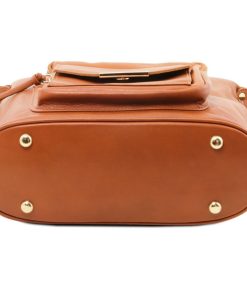 Donna Tuscany Leather | Tl Bag Borsa Donna In Pelle Convertibile A Zaino Tl141535 Cannella