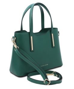 Donna Tuscany Leather | Olimpia Borsa Shopper In Pelle - Misura Piccola Tl141521 Verde Foresta