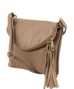 Donna Tuscany Leather | Tl Young Bag - Borsa A Tracolla Con Nappa Tl141153 Talpa Chiaro