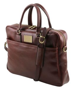 Ufficio Tuscany Leather | Urbino Borsa Da Lavoro Porta Computer In Pelle Tl141241 Blu Scuro