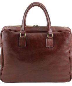 Ufficio Tuscany Leather | Urbino Borsa Da Lavoro Porta Computer In Pelle Tl141241 Blu Scuro