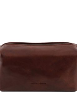 Uomo Tuscany Leather | Smarty - Beauty Case In Pelle - Misura Piccola Tl141220 Marrone