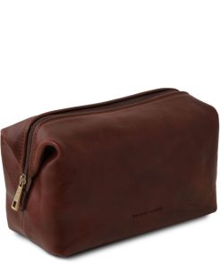 Uomo Tuscany Leather | Smarty - Beauty Case In Pelle - Misura Piccola Tl141220 Marrone