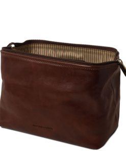 Uomo Tuscany Leather | Smarty - Beauty Case In Pelle - Misura Piccola Tl141220 Marrone