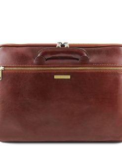 Ufficio Tuscany Leather | Caserta Cartella Portadocumenti In Pelle Tl142070 Marrone