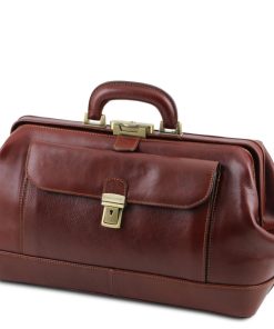 Ufficio Tuscany Leather | Bernini Esclusiva Borsa Medico In Pelle Tl142089 Testa Di Moro