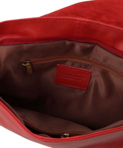 Donna Tuscany Leather | Tl Bag Borsa Morbida A Tracolla Con Nappa Tl141110 Rosso