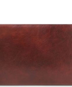 Ufficio Tuscany Leather | Sottomano Da Scrivania In Pelle Con Ribalta Tl142054 Marrone