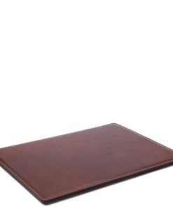 Ufficio Tuscany Leather | Sottomano Da Scrivania In Pelle Con Ribalta Tl142054 Marrone