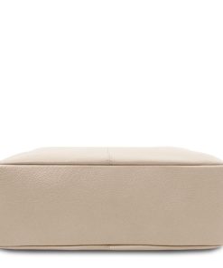 Donna Tuscany Leather | Tl Keyluck Borsa A Spalla In Pelle Morbida Tl142264 Beige