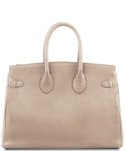 Donna Tuscany Leather | Tl Bag Borsa A Mano Con Accessori Oro Tl141529 Talpa Chiaro