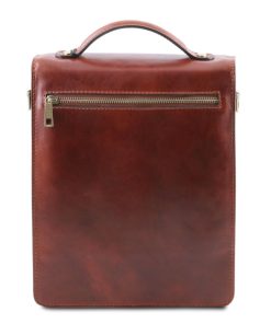 Uomo Tuscany Leather | David - Borsello In Pelle A Tracolla - Misura Grande Tl141424 Marrone