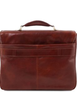 Uomo Tuscany Leather | Alessandria Cartella Porta Notebook In Pelle Tl142067 Marrone