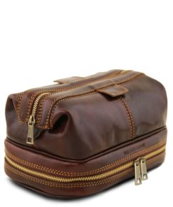 Uomo Tuscany Leather | Patrick Beauty Case In Pelle Tl141717 Marrone