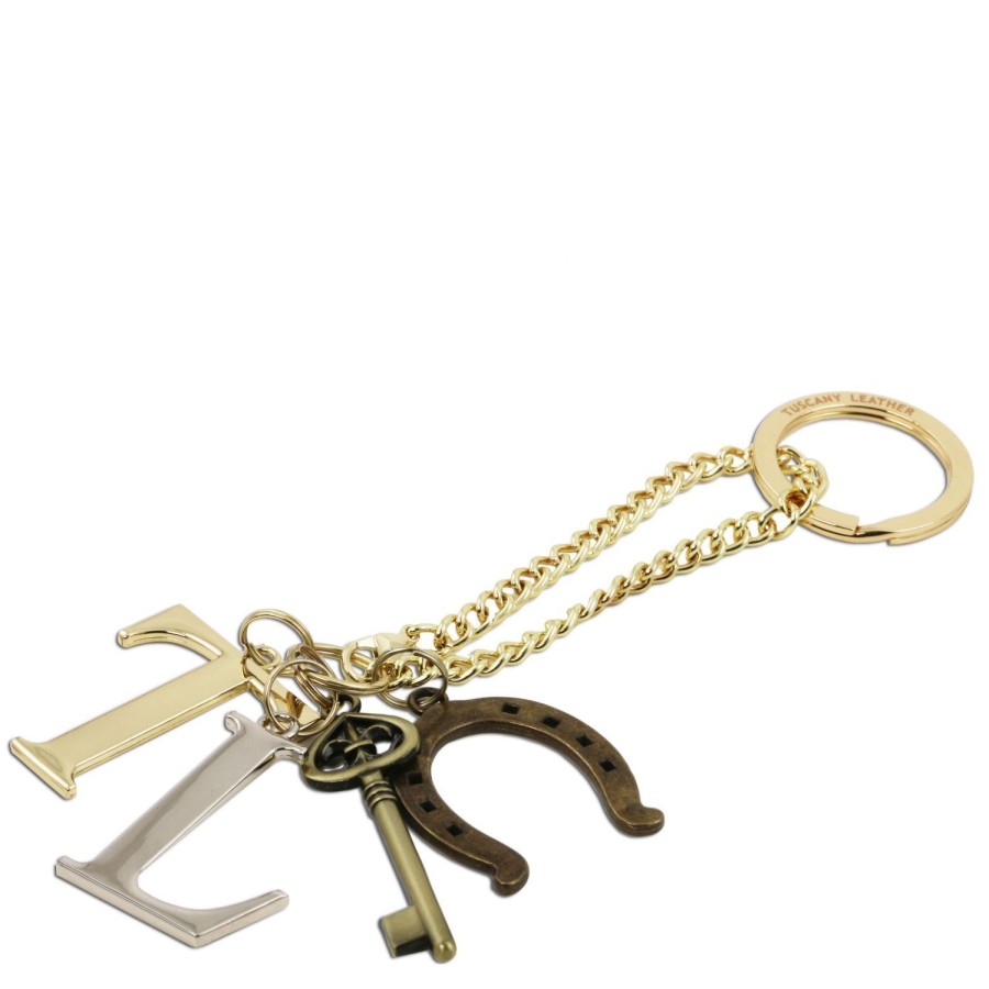 Donna Tuscany Leather | Tl Keyluck - Esclusivo Portachiavi Charms Tl141322 Neutro