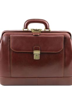 Ufficio Tuscany Leather | Leonardo Esclusiva Borsa Medico In Pelle Tl142072 Marrone