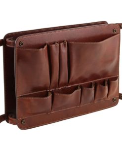 Ufficio Tuscany Leather | Tl Smart - Modulo Multifunzione In Pelle Con Tasche Tl141520 Marrone