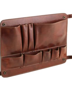 Ufficio Tuscany Leather | Tl Smart - Modulo Multifunzione In Pelle Con Tasche Tl141520 Marrone