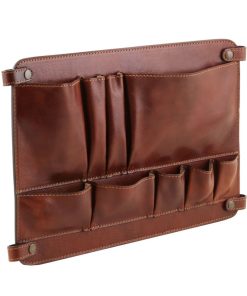 Ufficio Tuscany Leather | Tl Smart - Modulo Multifunzione In Pelle Con Tasche Tl141520 Marrone