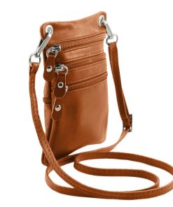 Donna Tuscany Leather | Tl Bag - Tracollina In Pelle Morbida Tl141368 Cognac