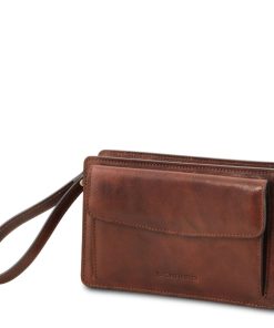 Uomo Tuscany Leather | Denis Esclusivo Borsello A Mano In Pelle Tl141445 Marrone