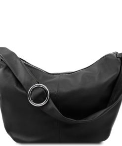 Donna Tuscany Leather | Yvette Borsa In Pelle Da Donna Tl140900 Nero