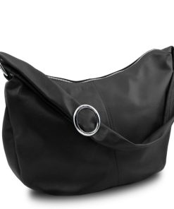 Donna Tuscany Leather | Yvette Borsa In Pelle Da Donna Tl140900 Nero