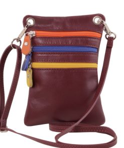 Donna Tuscany Leather | Tl Bag - Tracollina In Pelle Morbida Tl141094 Bordeaux