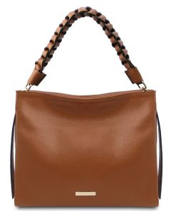 Donna Tuscany Leather | Tl Bag Borsa A Spalla In Pelle Morbida Tl142292 Cognac