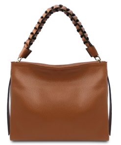 Donna Tuscany Leather | Tl Bag Borsa A Spalla In Pelle Morbida Tl142292 Cognac