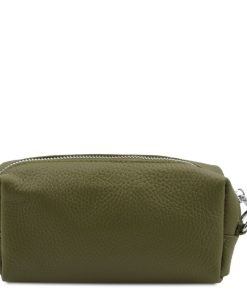 Donna Tuscany Leather | Tl Bag Trousse In Pelle Morbida - Misura Piccola Tl142315 Verde Foresta