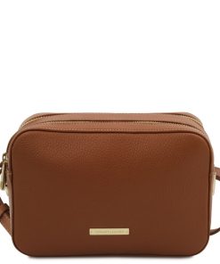 Donna Tuscany Leather | Tl Bag Borsa A Tracolla In Pelle Tl142290 Cognac