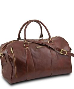 Viaggio Tuscany Leather | Tl Voyager Borsa Da Viaggio In Pelle - Misura Grande Tl141794 Marrone