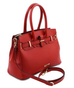 Donna Tuscany Leather | Tl Bag Borsa A Mano In Pelle Tl142174 Rosso Lipstick