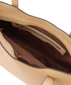 Donna Tuscany Leather | Olimpia Borsa Shopping In Pelle Tl141412 Champagne