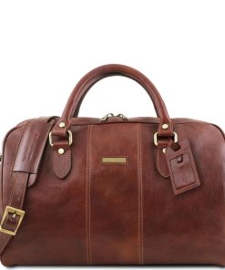 Viaggio Tuscany Leather | Lisbona Borsa Da Viaggio In Pelle - Misura Piccola Tl141658 Marrone