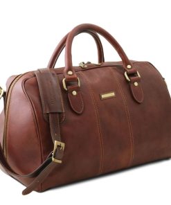 Viaggio Tuscany Leather | Lisbona Borsa Da Viaggio In Pelle - Misura Piccola Tl141658 Marrone