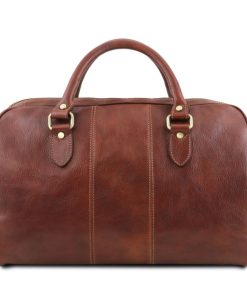 Viaggio Tuscany Leather | Lisbona Borsa Da Viaggio In Pelle - Misura Piccola Tl141658 Marrone