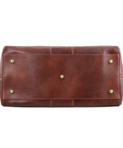 Viaggio Tuscany Leather | Lisbona Borsa Da Viaggio In Pelle - Misura Piccola Tl141658 Marrone