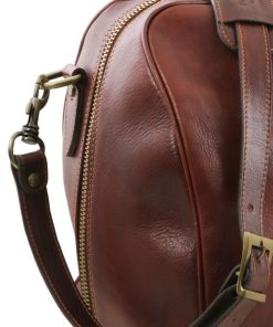 Viaggio Tuscany Leather | Lisbona Borsa Da Viaggio In Pelle - Misura Piccola Tl141658 Marrone