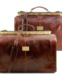 Viaggio Tuscany Leather | Madrid Set Da Viaggio In Pelle Tl1070 Marrone