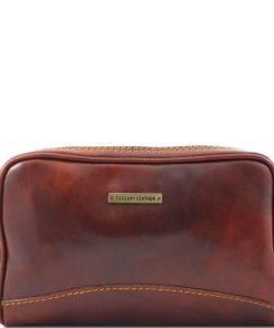 Uomo Tuscany Leather | Igor - Beauty Case In Pelle Tl140850 Marrone